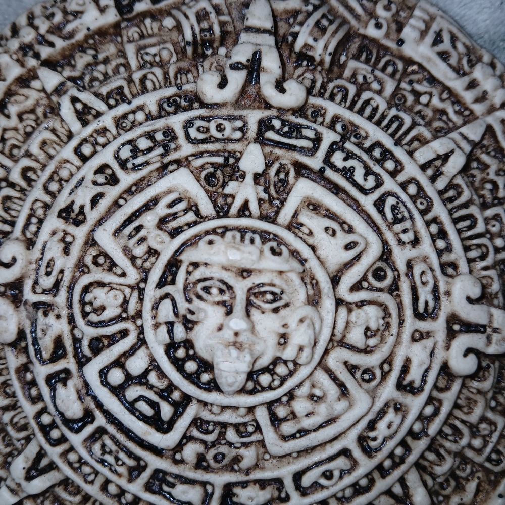 Resin Aztec Calendar Wall Art Mayan Calendar 3d geometric Aztec gift
